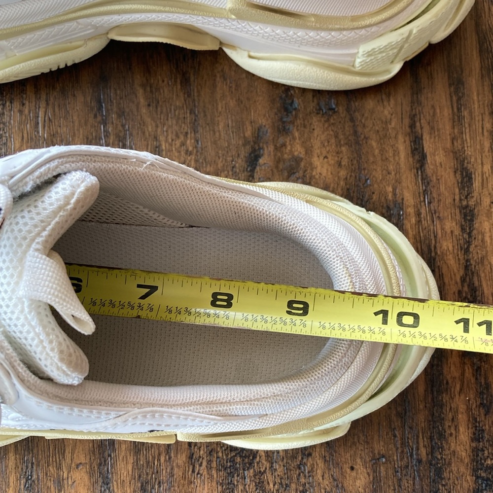 BALENCIAGA Triple S Mesh White Mule Sneakers - Picture 14 of 15